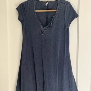 Comfy Blue Flared Dress